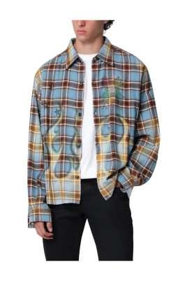 MA Quad Bleached Flannel Shirt
