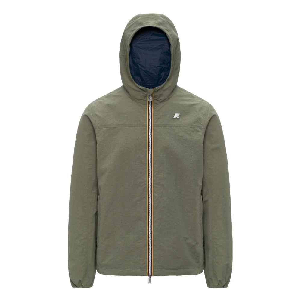 K-Way Uomo Verde - Jake Cotton Reversible Jacket - Jackets - S