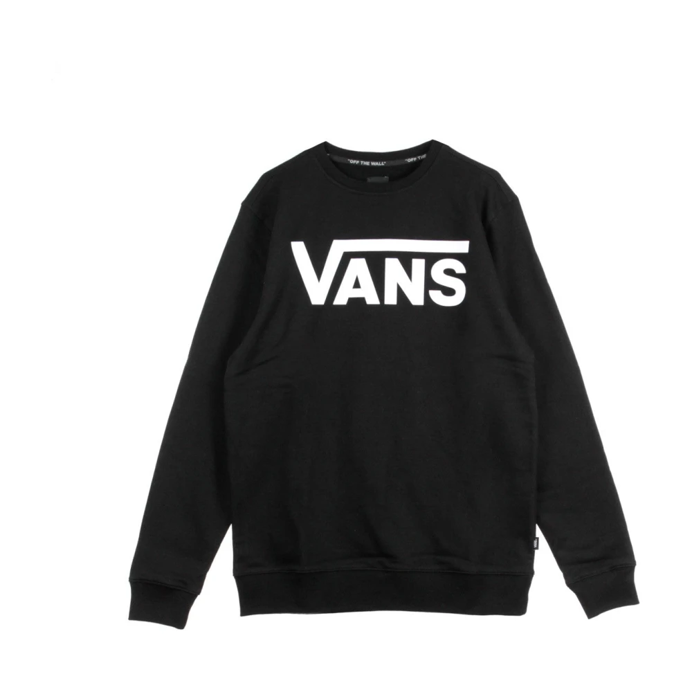 Vans Men's Black Classic Crew Ii Sweatshirt /White - Sweatshirts - M - Sweatshirts & Hoodies