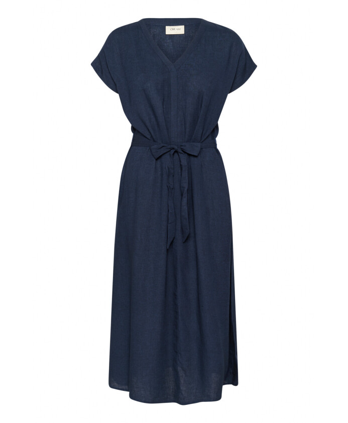 robe-longue-bleu-marine-feminine