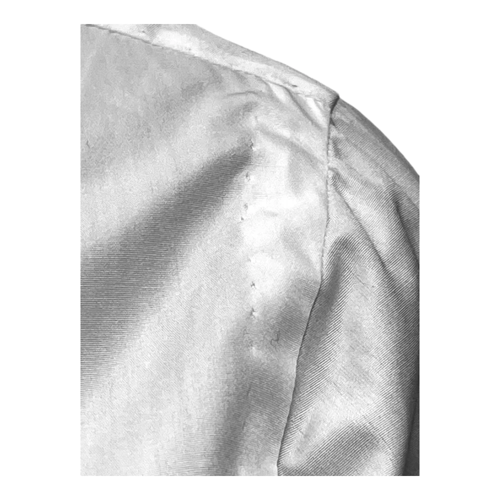 Salvatore Piccolo Napolitaans Popeline Wit Basisoverhemd White Heren