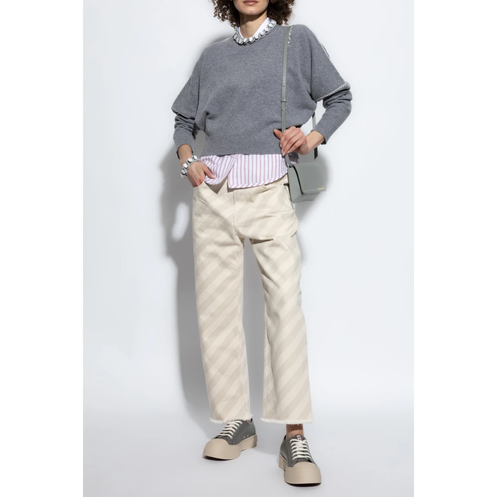 Marni Wollen trui Gray Dames