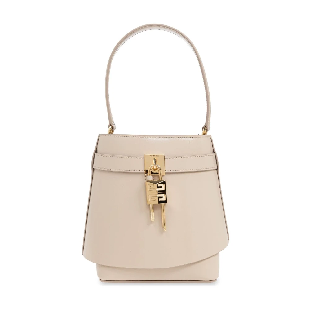 Givenchy Beige Schoudertas met Gouden Accenten Beige Dames