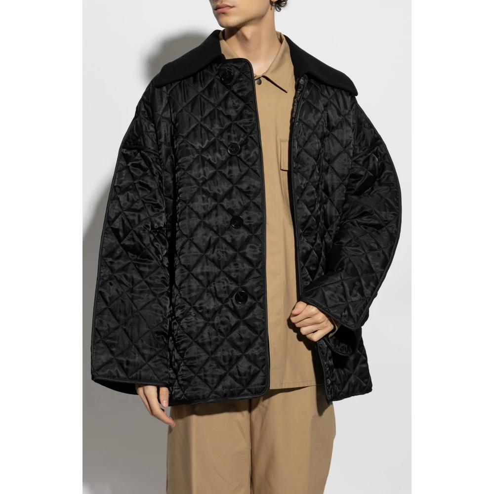 Jil Sander Gewatteerde jas Black Heren