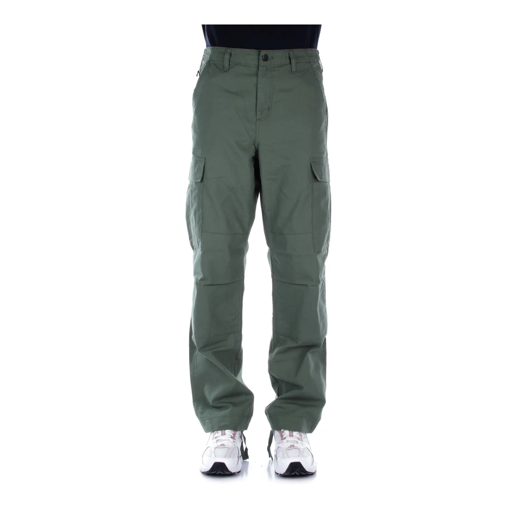 Carhartt WIP Logo Achterzak Broek Green Heren