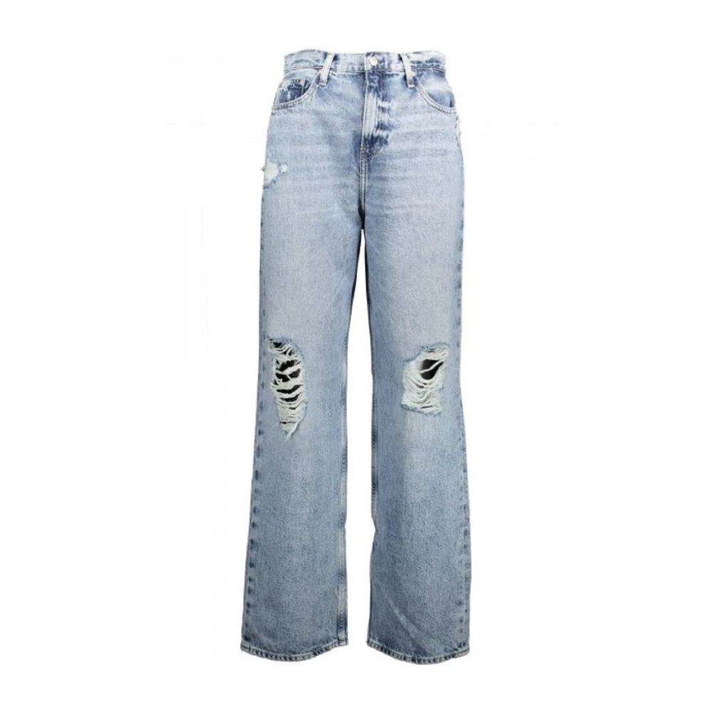 Calvin Klein Women's Blue Wide Jeans, W31, Jeans Trousers