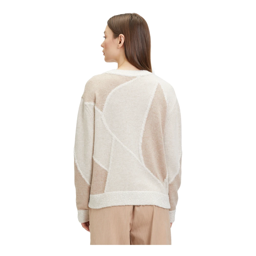 Betty & Co Intarsia Gebreide Trui Multicolor Dames