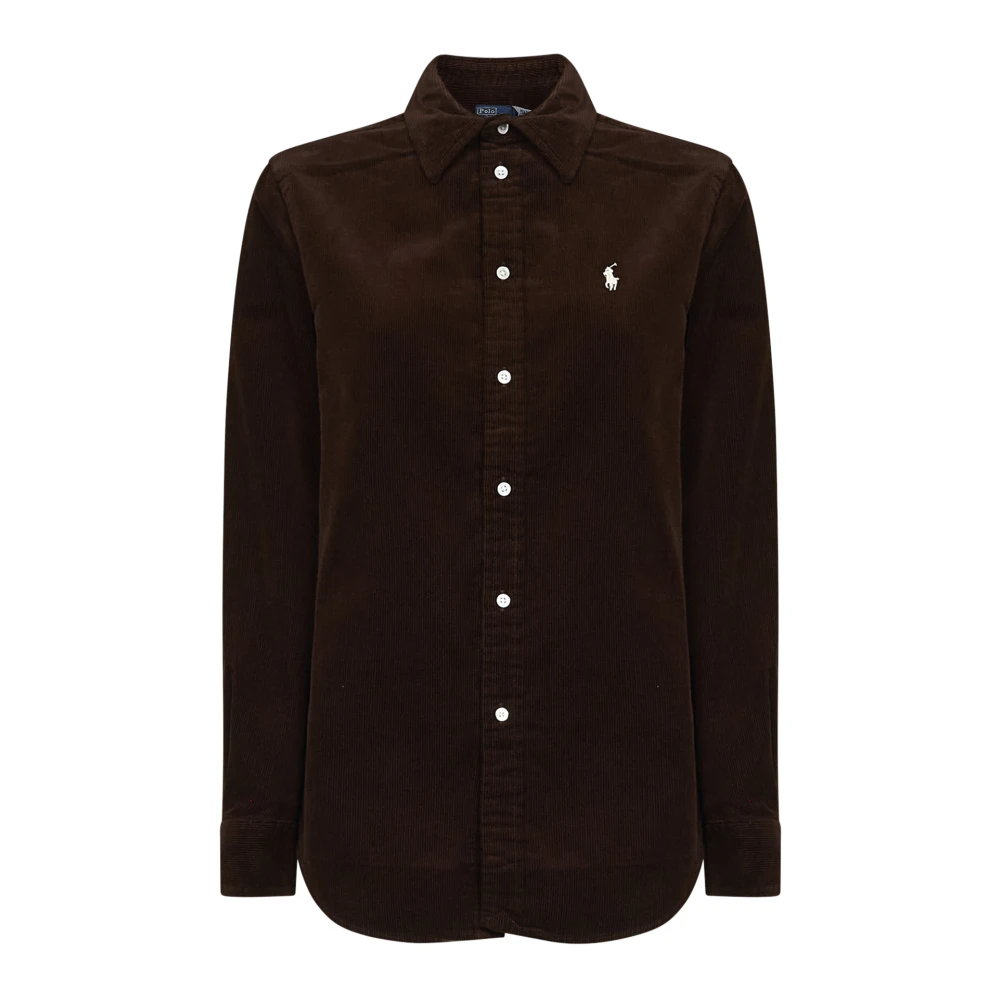 Polo Ralph Lauren Donna Marrone Camicette L, New,