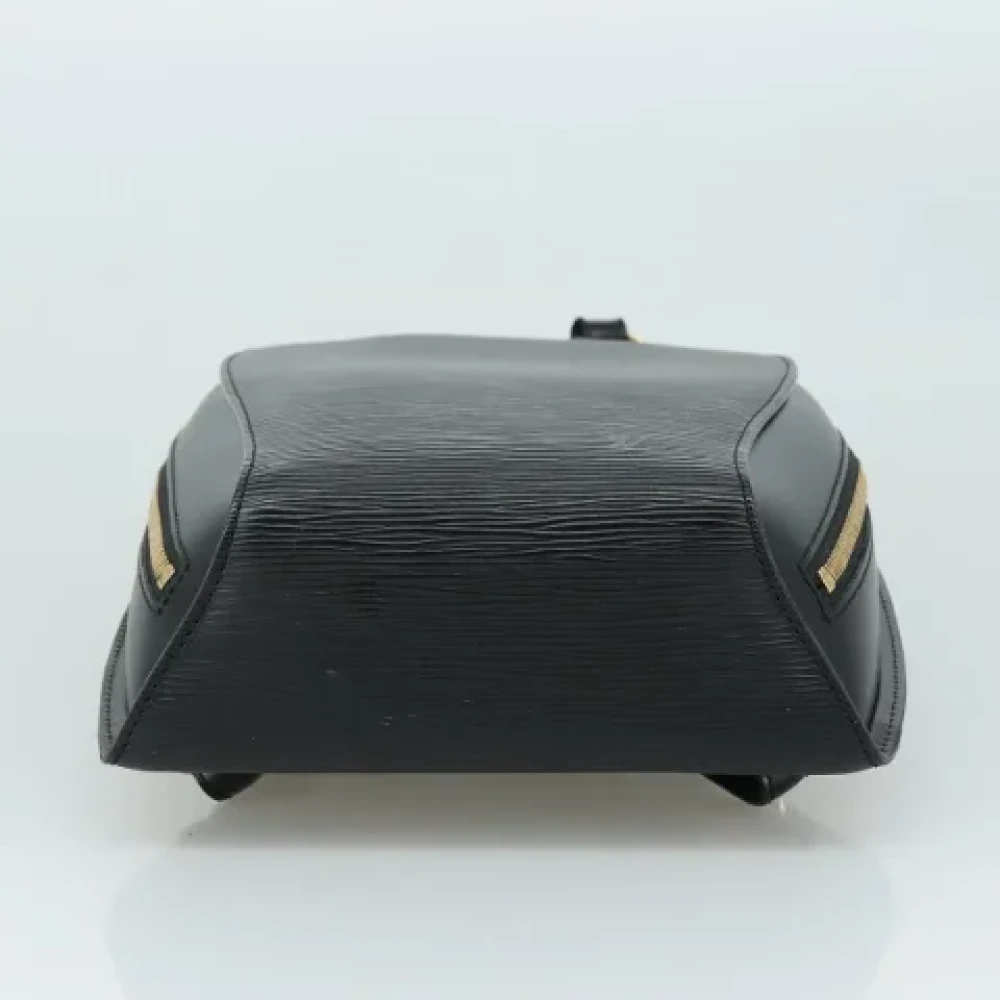 Louis Vuitton Vintage Pre-owned Leather backpacks Black Dames