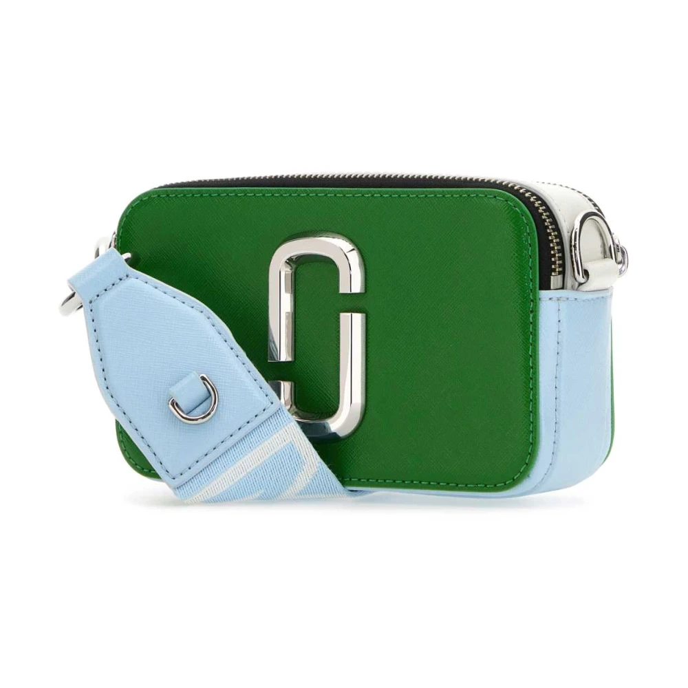 Marc Jacobs Multicolor Leren Snapshot Crossbody Tas Green Dames
