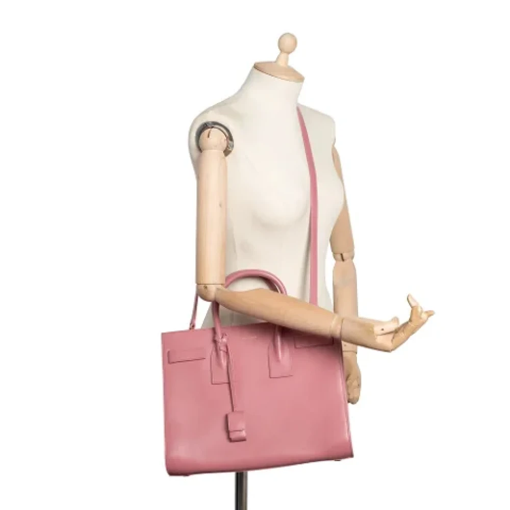Yves Saint Laurent Vintage Pre-owned Leather handbags Pink Dames