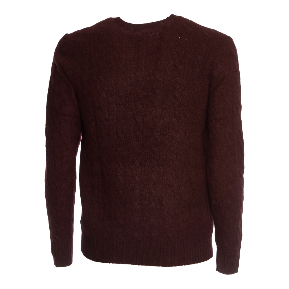 Polo Ralph Lauren Luxe Crew Neck Cashmere Sweater Red Heren