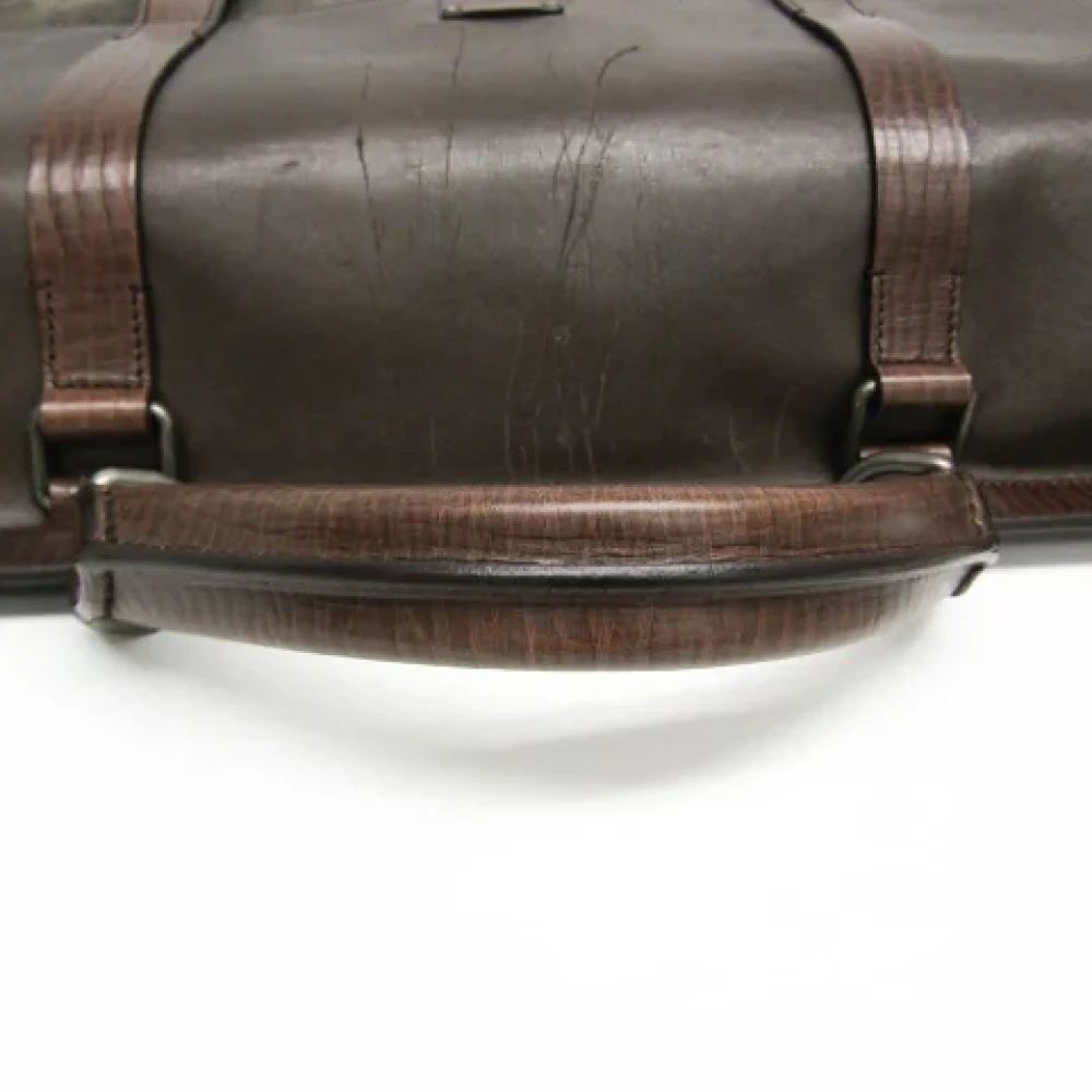 Dolce & Gabbana Pre-owned Leather handbags Brown Unisex