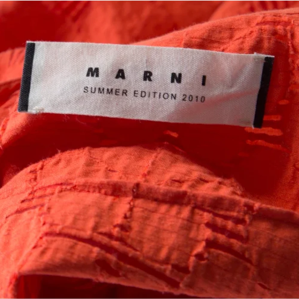 Marni Pre-owned Lace dresses Orange Dames
