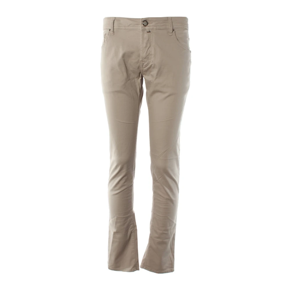 Jacob Cohën Uomo Beige Pantaloni Slim