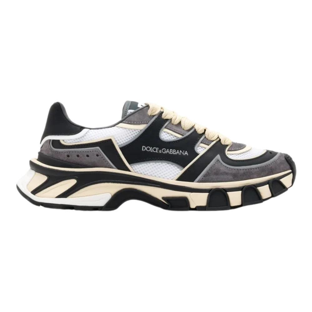 Dolce & Gabbana Men's Black Dg Country Road Sneakers White/ - Size 8 - Image 4