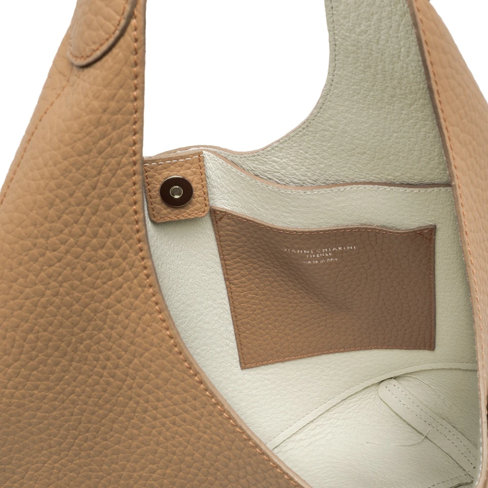 Gianni Chiarini Euforia Ongevoerde Hobo Tas Beige Dames