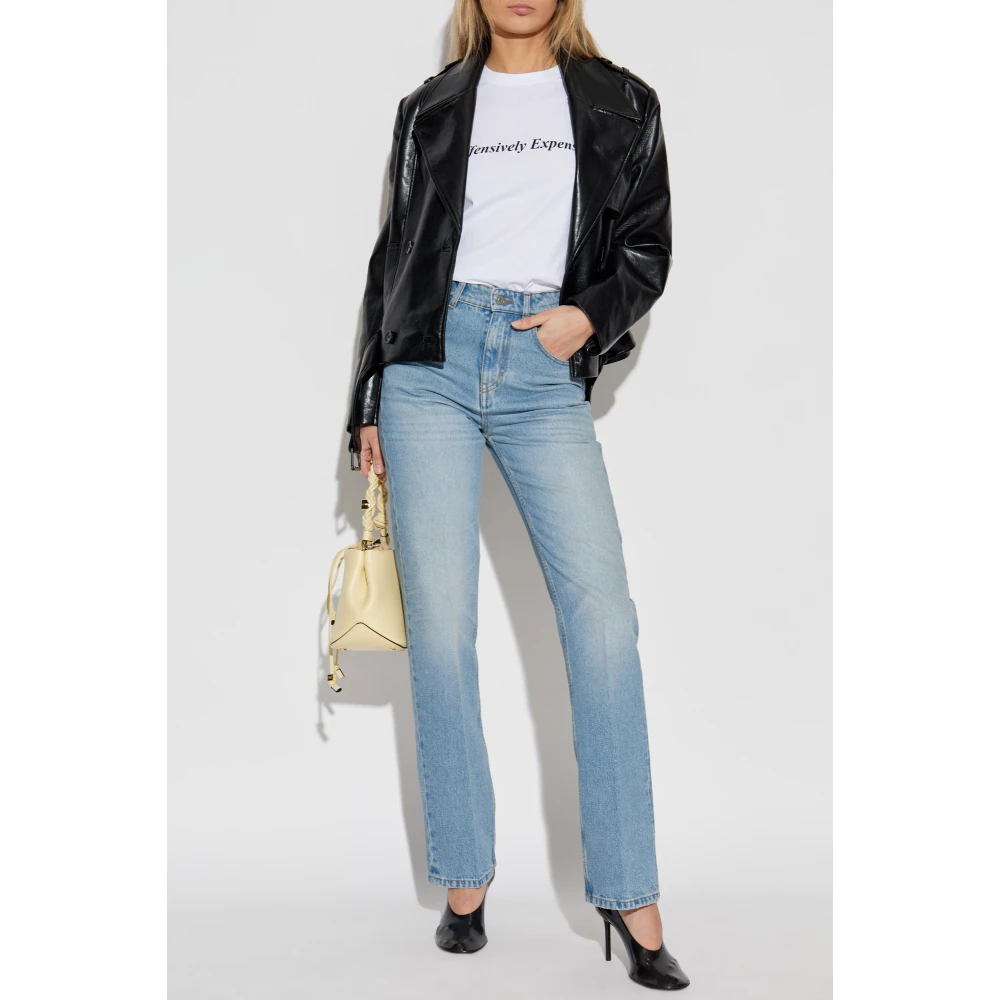 Victoria Beckham T-shirt met print White Dames