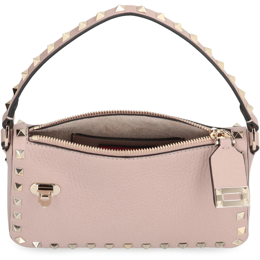 Valentino Rockstud Leren Crossbody Tas Pink Dames