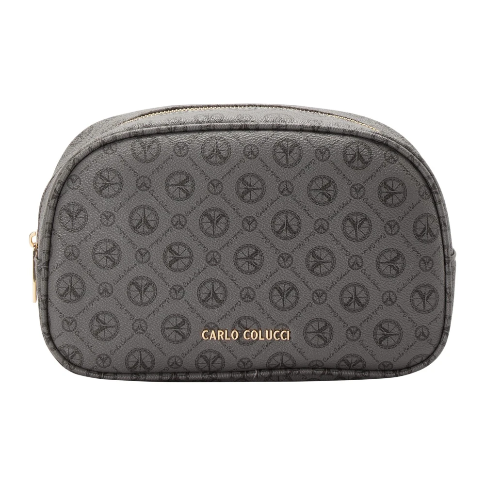 Carlo Colucci Men's Gray Toilet Bags