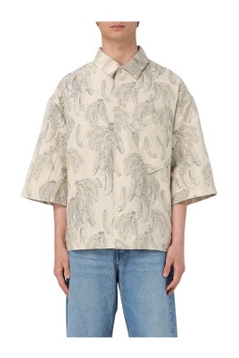 chemise-a-imprime-banane-coupe-decontractee