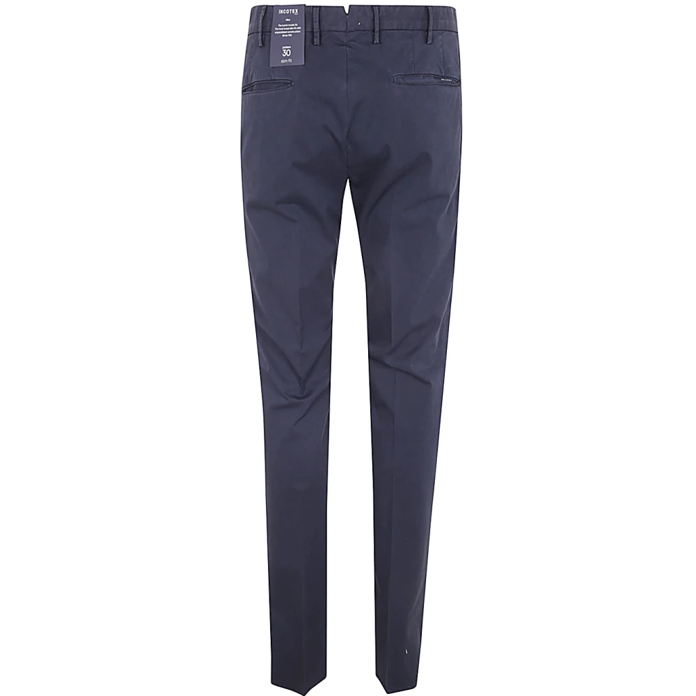 Incotex Heren Casual Broek Blue Heren