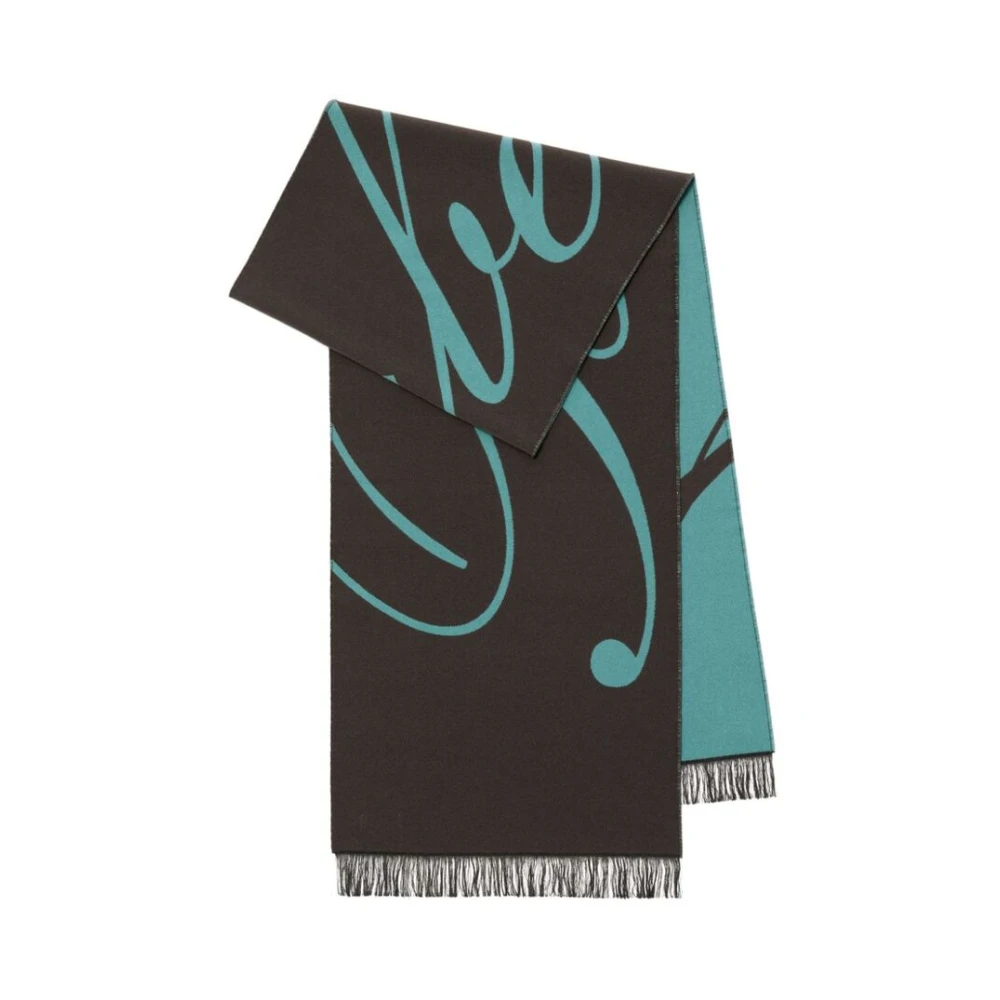 Burberry Tweekleurige wol-zijde blend sjaal Multicolor Dames