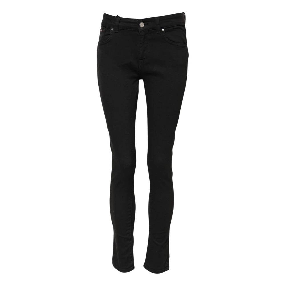 Dolce & Gabbana Women's Black Skinny Mid Waist Denim Jeans