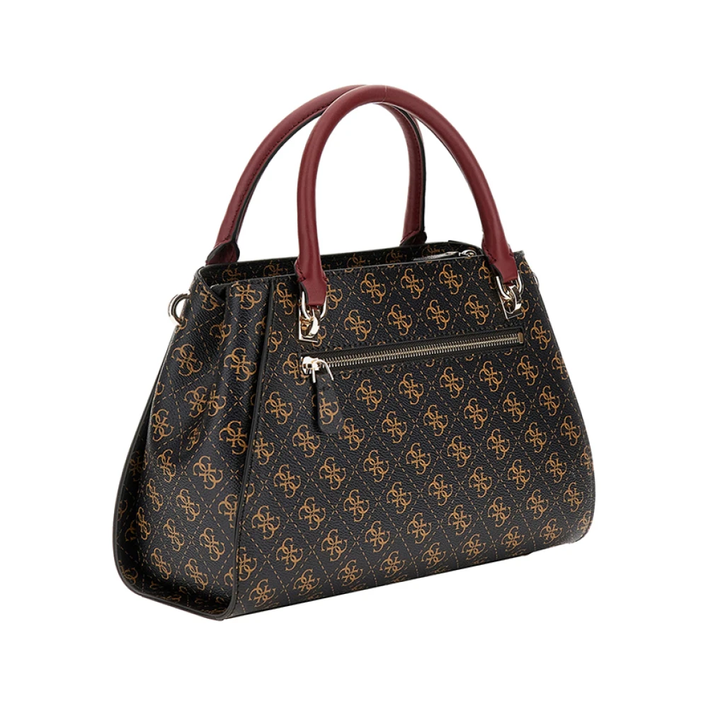 Guess Bruine handtas met gouden details Brown Dames