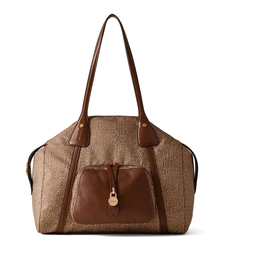 Borbonese Brown Bags.. - Female - Shoulder Bags - One Size - Bags