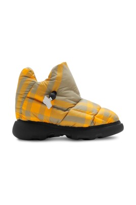 check-drawstring-pillow-padded-snow-boots
