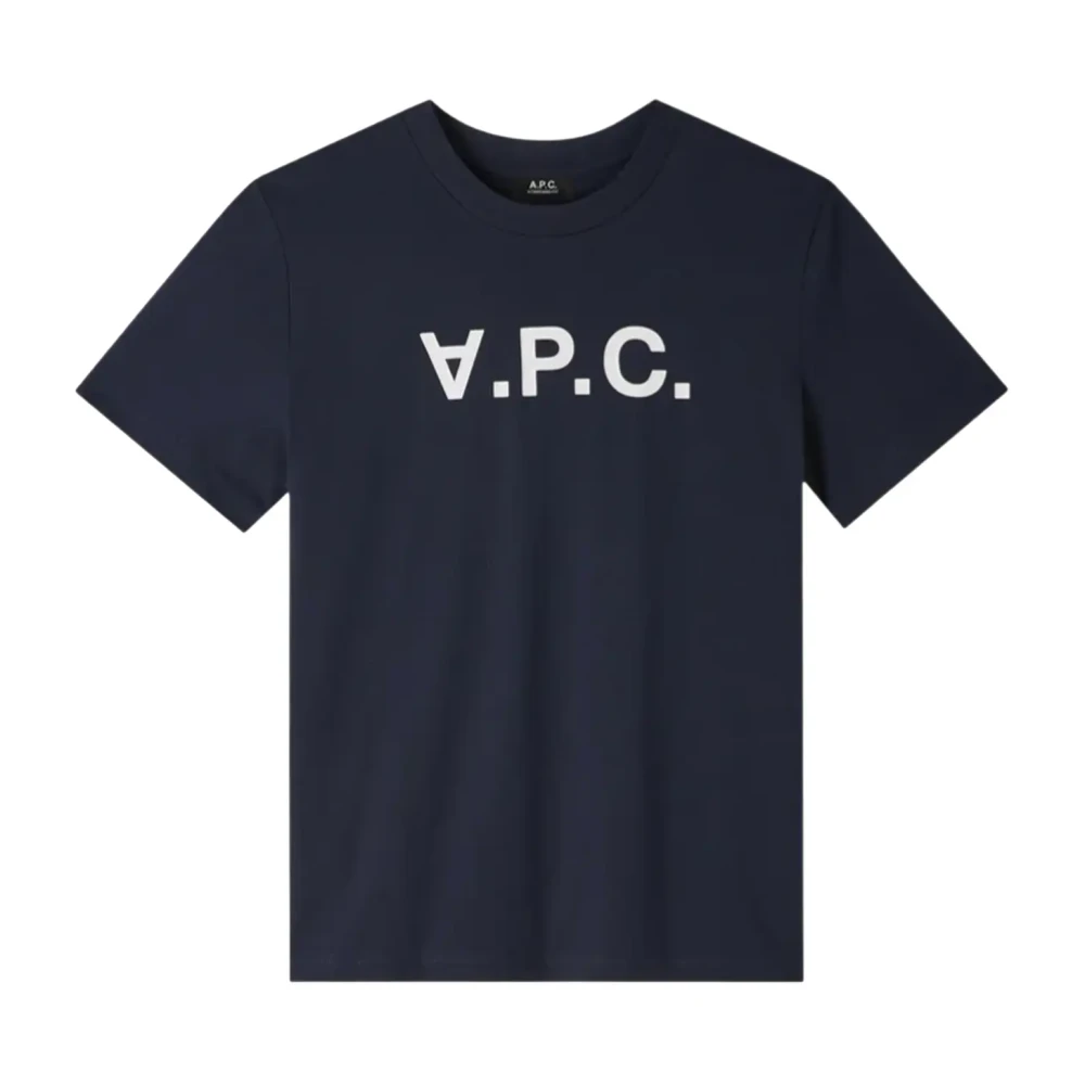 A.p.c. Men's Blue Standard Grand Vpc T-Shirt - T-Shirts - Xl - Tops