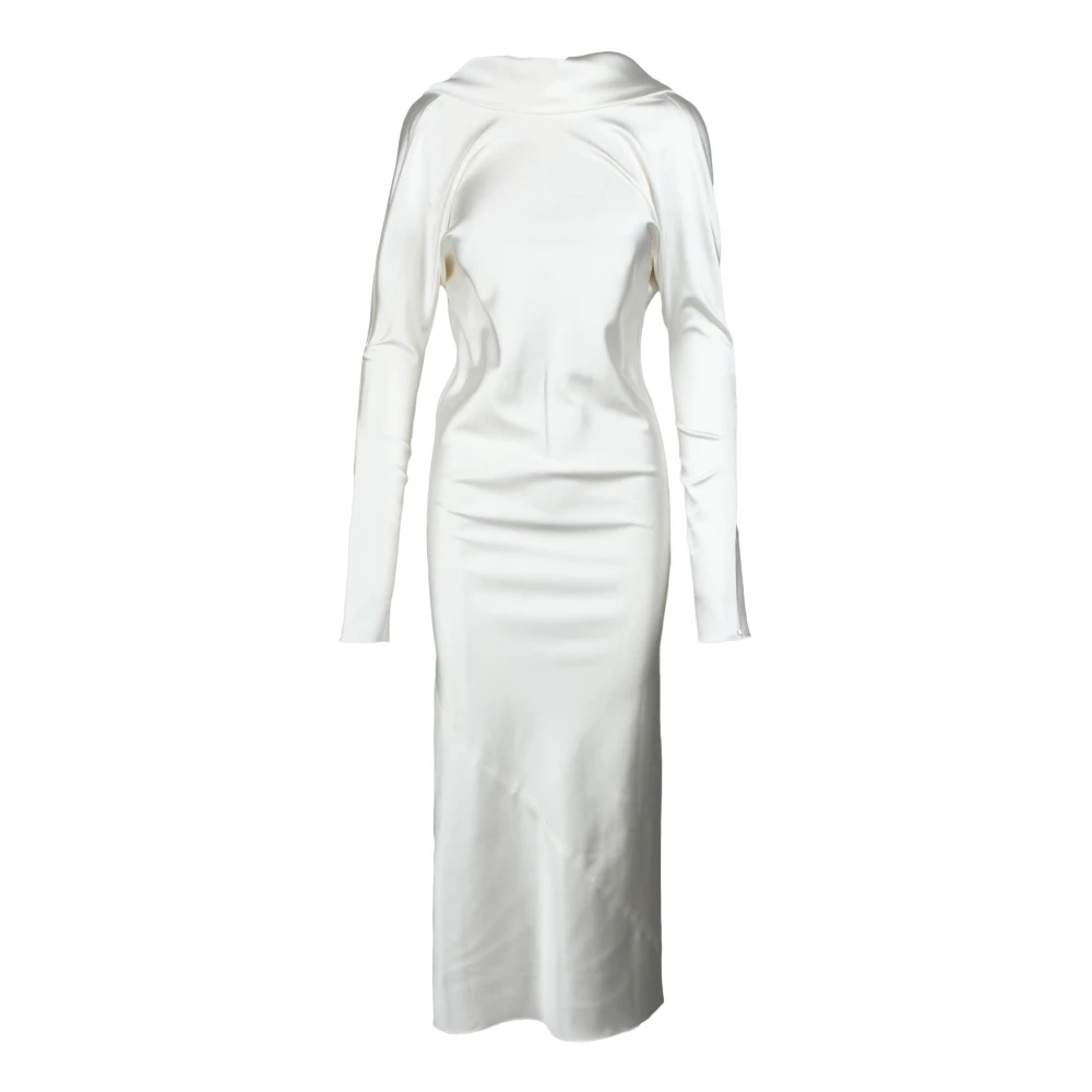 SPORTMAX Lange jurk met open rug White Dames