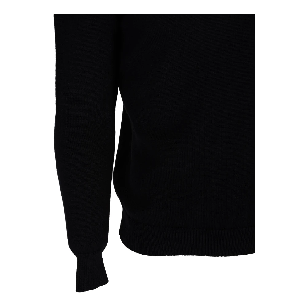Les Hommes Elegante Wollen Trui Black Heren