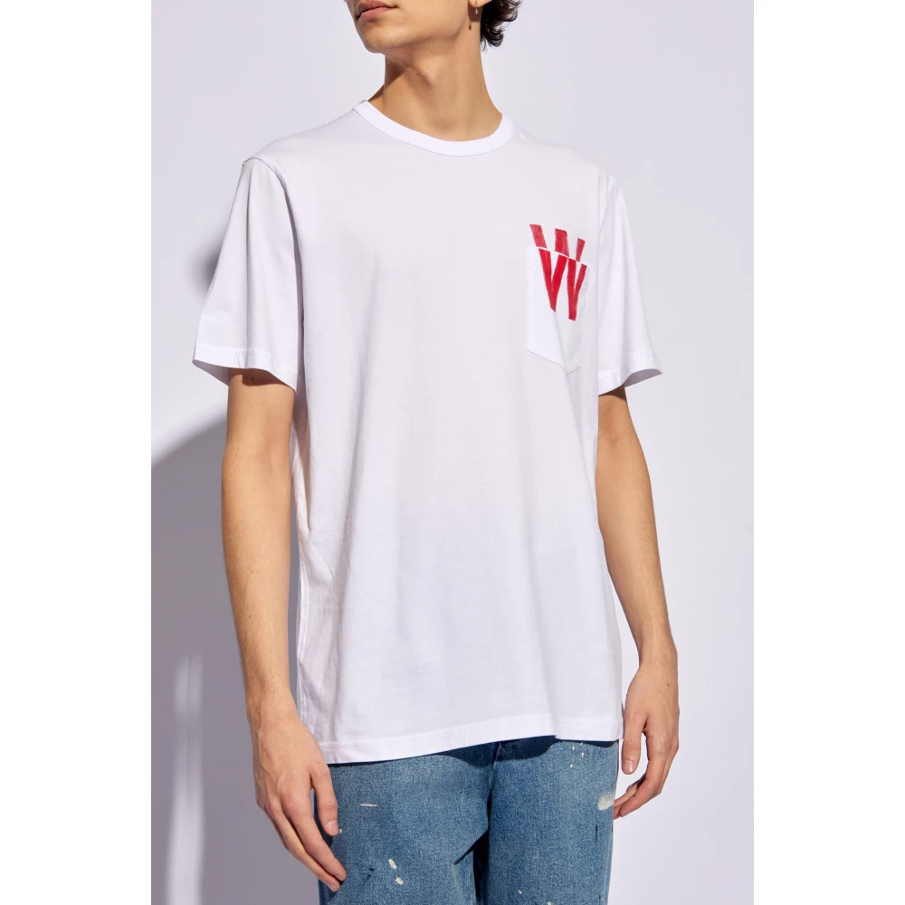 Woolrich Bedrukt T-shirt White Heren