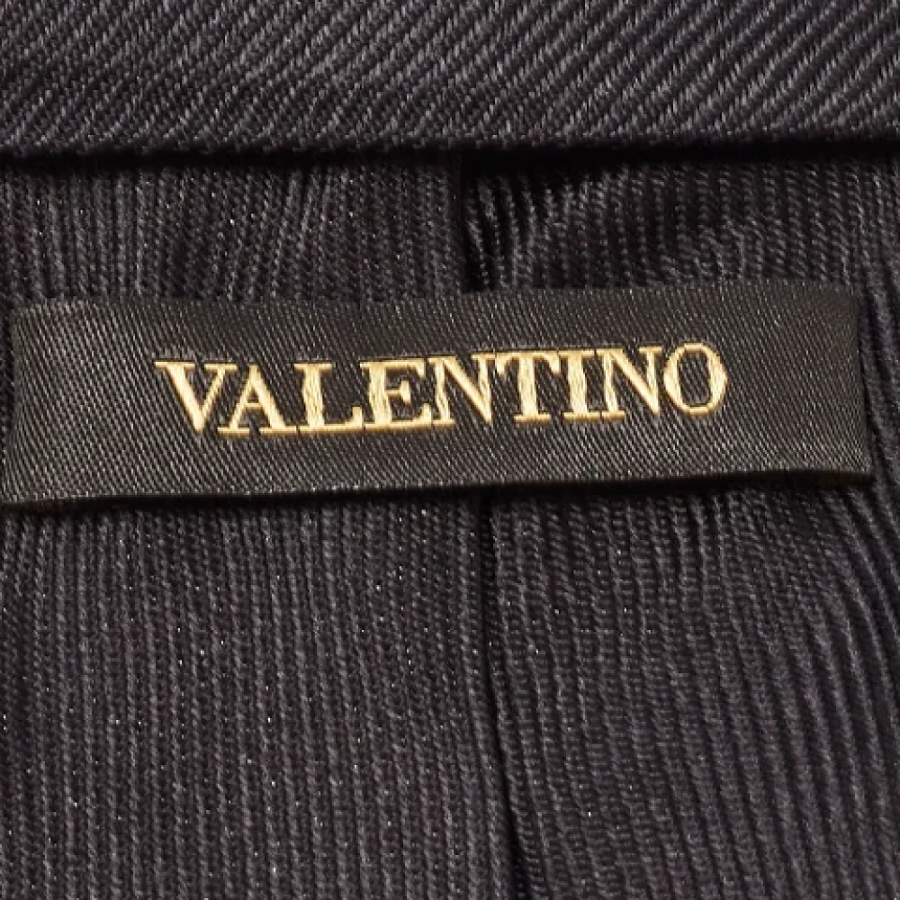 Valentino Vintage Pre-owned Silk home-office Black Heren