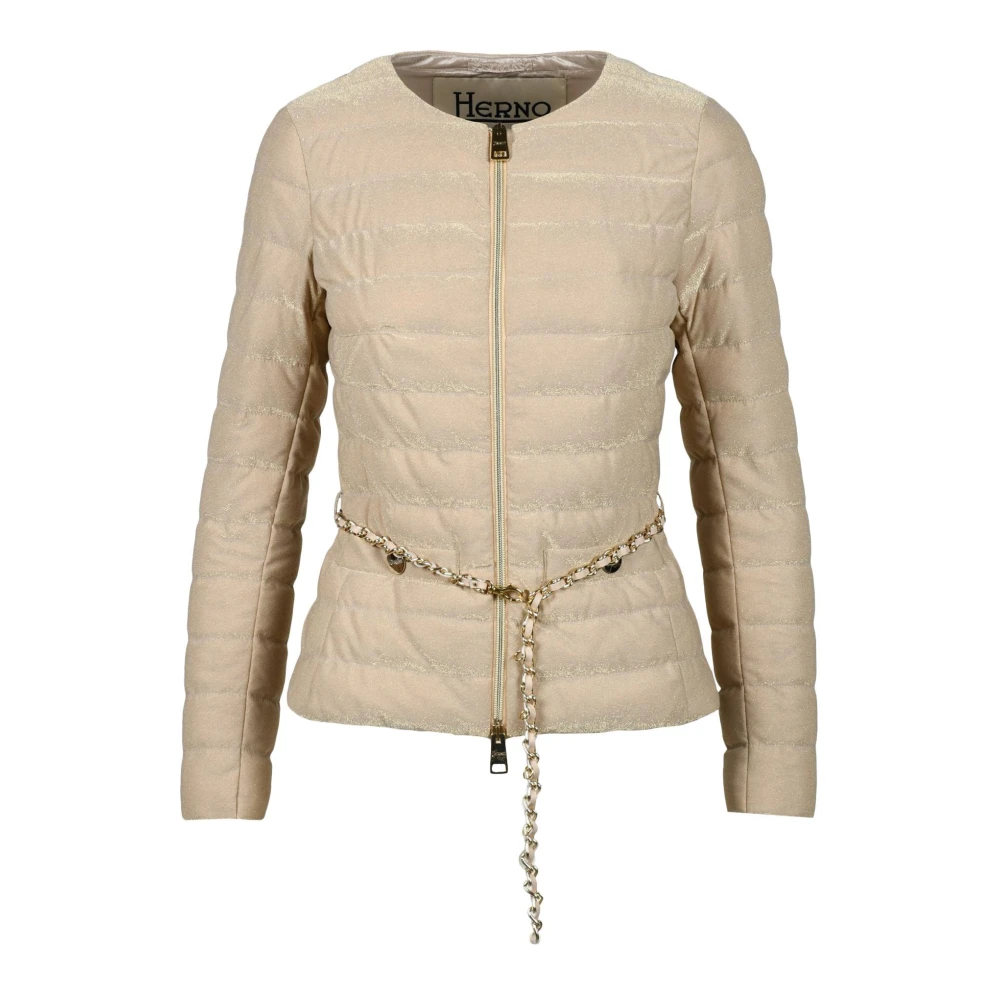 Herno Lichtgewicht Pufferjas Beige Dames