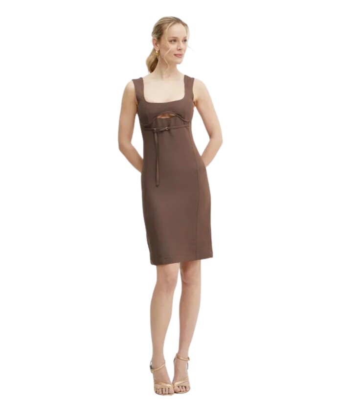 green-line-silhouette-dress
