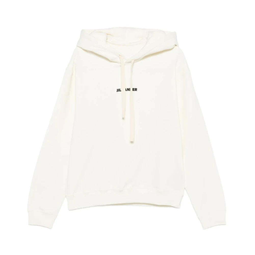 Jil Sander Men's White Hoodie - Hoodies - L - Sweatshirts & Hoodies