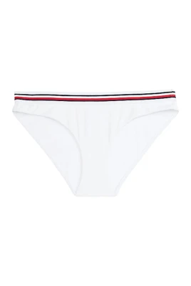Klassisk bikini med randigt midjeband