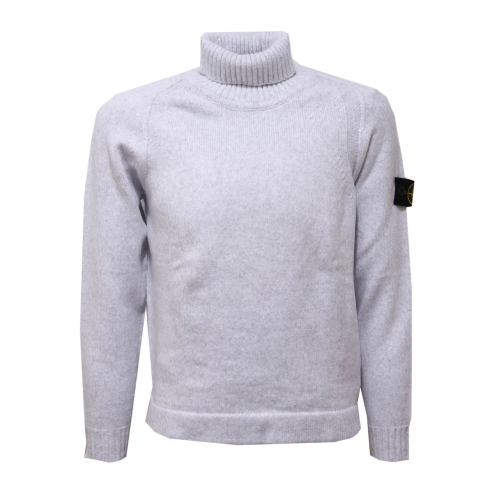 Stone Island Boys Gray Dolcevita Jumper - Kids Knitwear - 8 Y - Kids