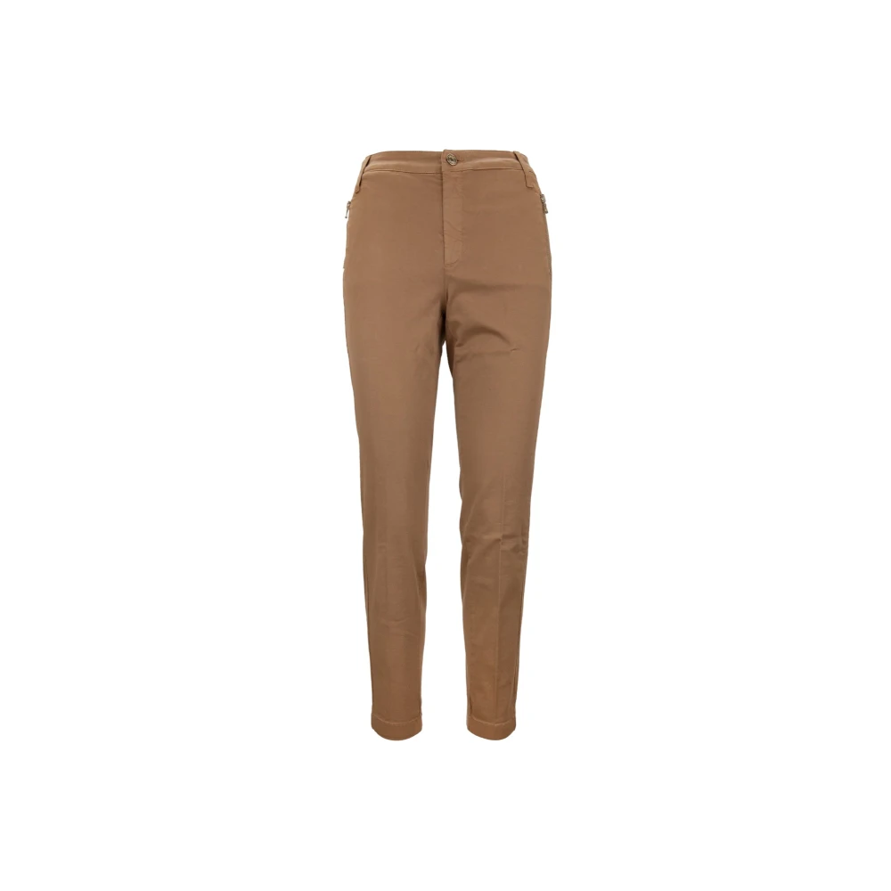 Liu Jo Women's Brown Pantaloni Cerniera Bottone - Straight Trousers - W32 - Trousers