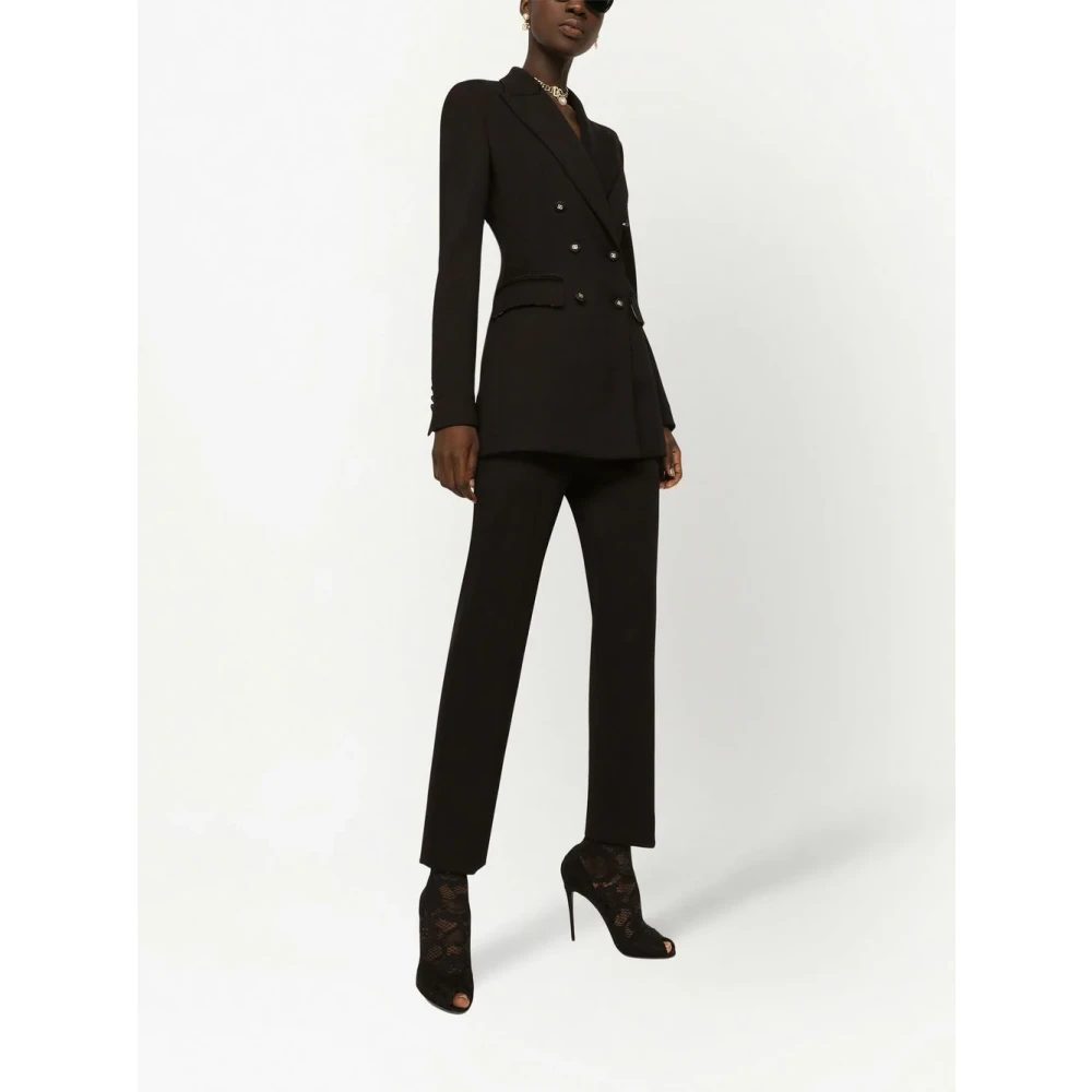 Dolce & Gabbana Zwarte getailleerde broek Black Dames