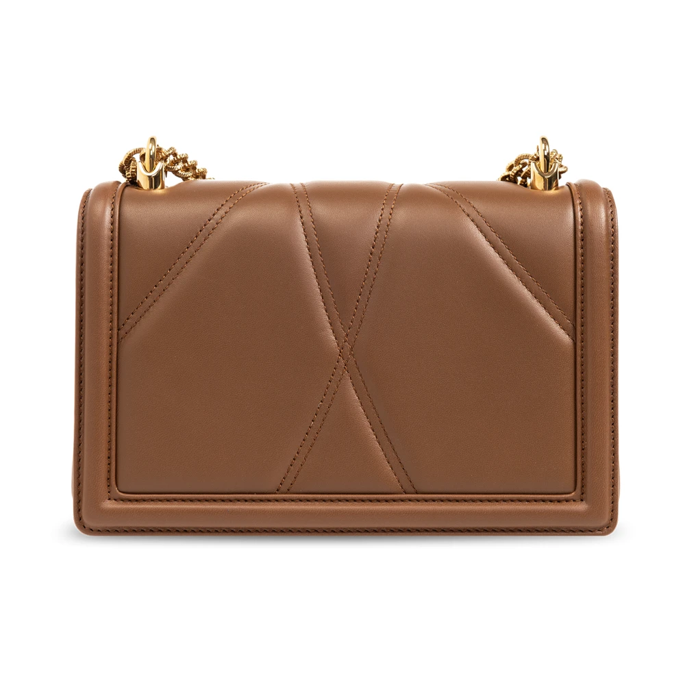 Dolce & Gabbana Shoulder bag with logo Brown Dames