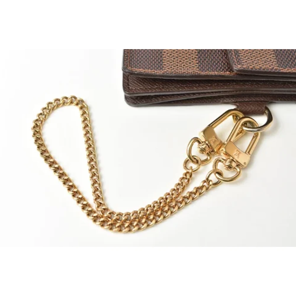 Louis Vuitton Vintage Pre-owned Canvas wallets Brown Heren
