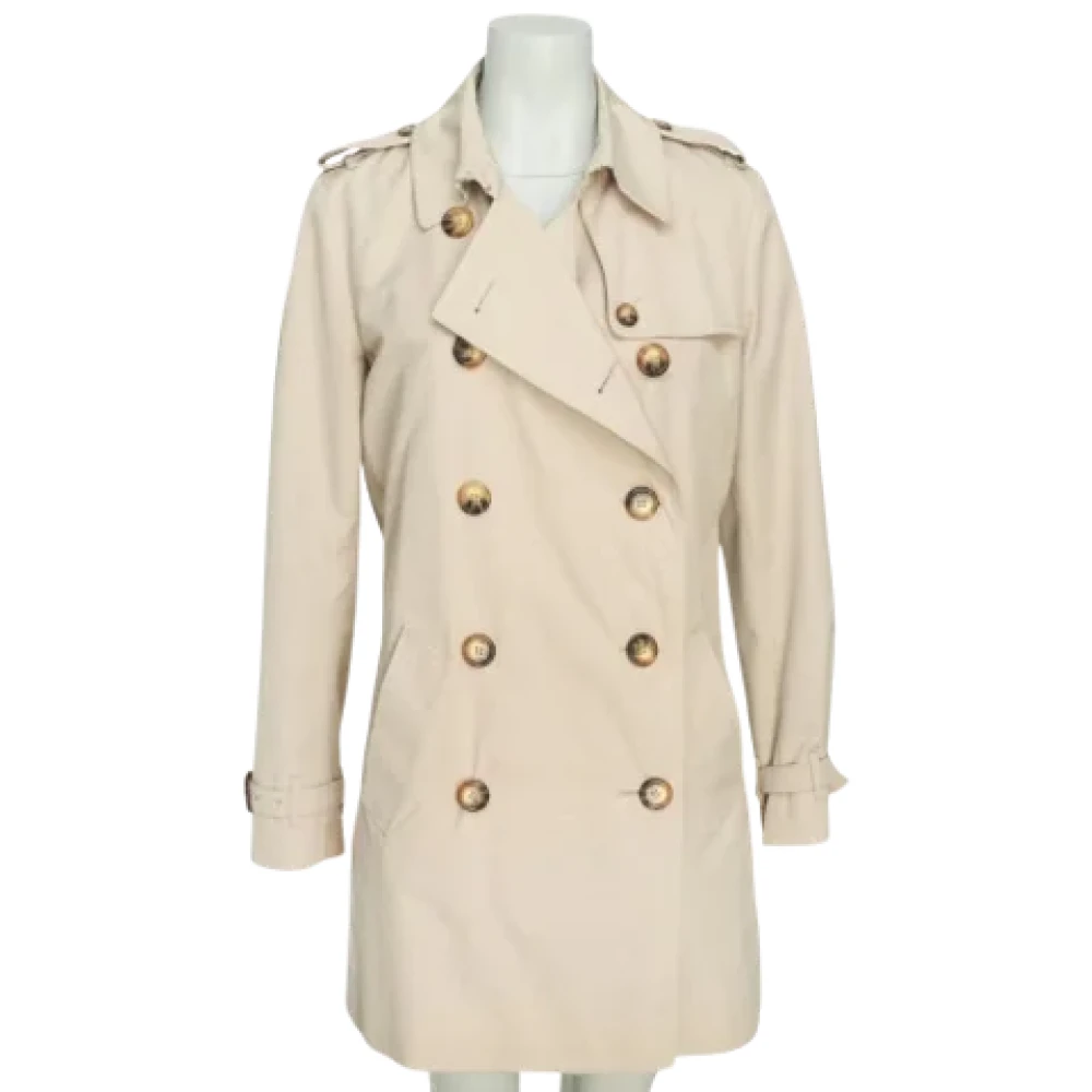 Burberry Vintage Pre-owned Fabric outerwear Beige Dames