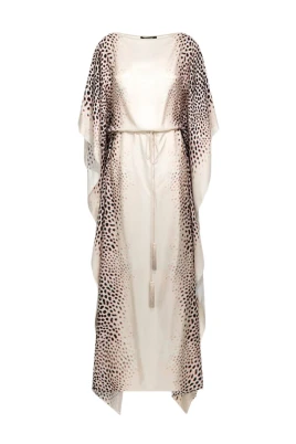 Hajtryck Kaftan Elfenben Kvinna