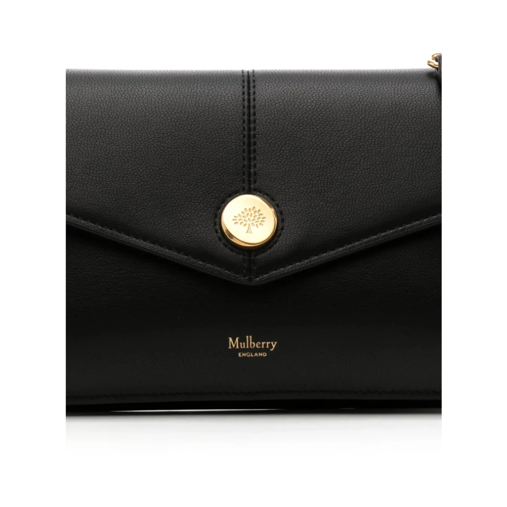 Mulberry Zwarte Schoudertas met Zak en Ketting Black Dames