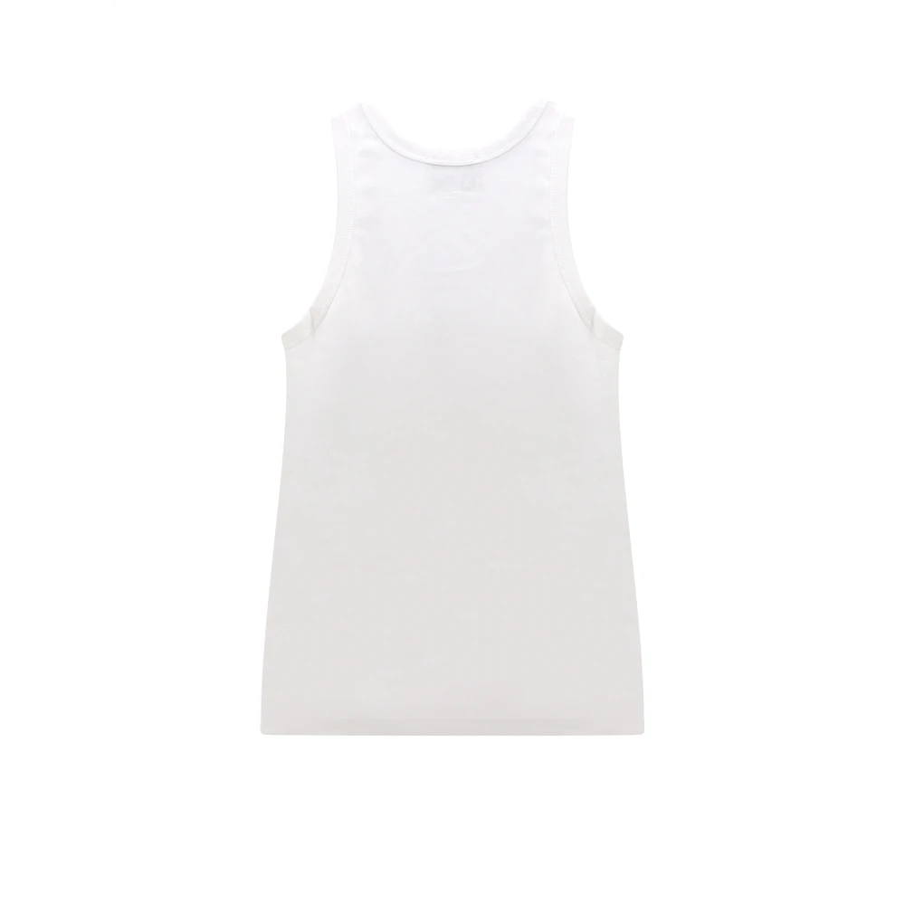 Coperni Geborduurde katoenen tanktop White Dames