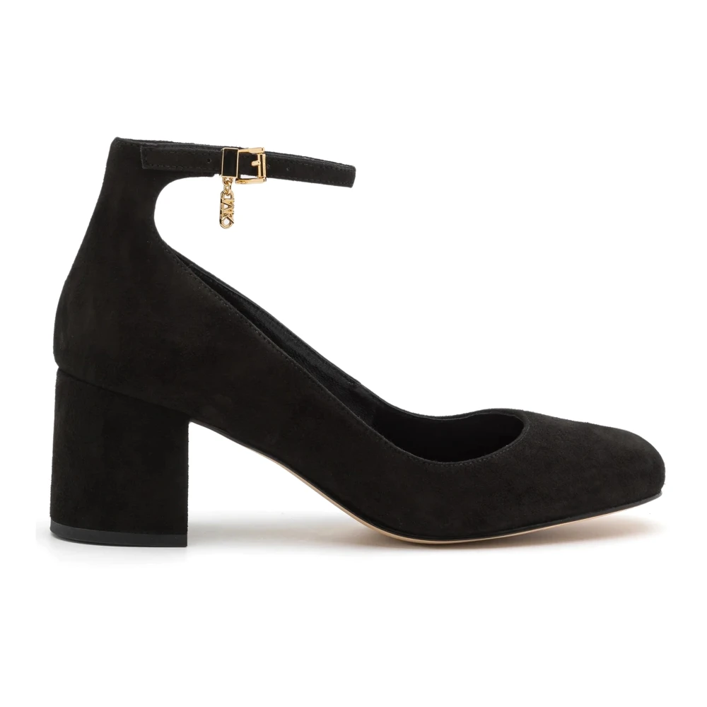 Michael Kors Svarta Perla Pumps med Guld Detaljer Black, Dam